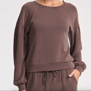 Thrive Societe - Pleated Pullover Sweatshirt
